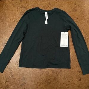 Lululemon NWT Legacy Green Organic Cotton Long Sleeve- XS